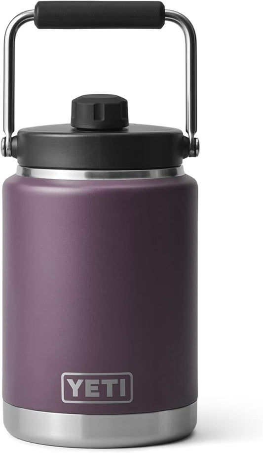 YETI Rambler Half Gallon Jug, Vacuum Insulated, Stainless Steel with MagCap, Nordic Purple