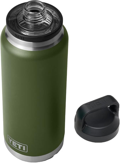 YETI Rambler 36 oz Bottle Retired Color, Vacuum Insulated, Stainless Steel with Chug Cap, Highlands Olive