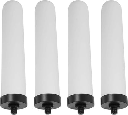 10'' Replacement Ceramic Candle Water Filters for Kitchen 4-Stage Countertop Filter,Washable 10 inch Candle Cartridge and Replacement House Dome Ceramic Filtration,4-Pack