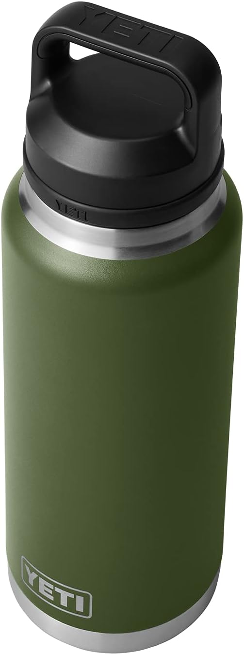 YETI Rambler 36 oz Bottle Retired Color, Vacuum Insulated, Stainless Steel with Chug Cap, Highlands Olive