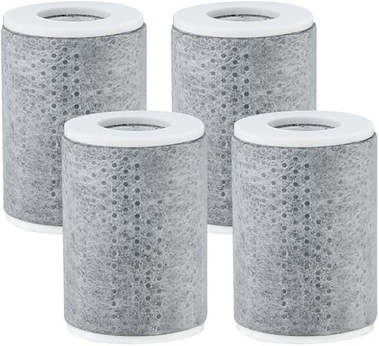 ZCONIEY Active Carbon Water Filters - 4pcs 1 Micron Filter Cartridges For ZCONIEY Swivel Faucet Extender Aerator, Kitchen Bathroom Laundry Faucet Filter Tap Attachment Replacement Purifier