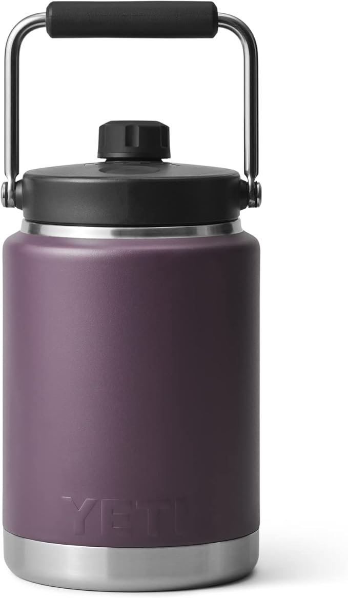 YETI Rambler Half Gallon Jug, Vacuum Insulated, Stainless Steel with MagCap, Nordic Purple