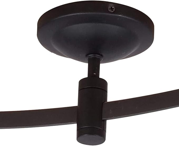 Catalina Lighting 96" 6-Light Integrated LED Flex Track Spotlight Ceiling Light, Oil Rubbed Bronze, for Kitchen, Living Room, Home Lighting