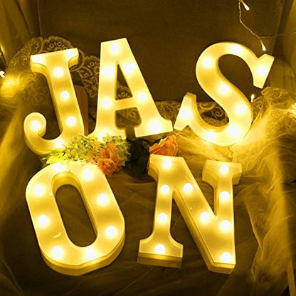 Creation Core 8.7" Tall Large LED DREAM Word Marquee Signs Battery Operated Warm White Light Up Letters for Home Bedroom Office Wedding Table Wall Decor, DREAM