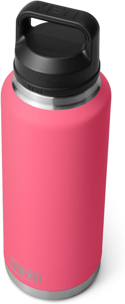 YETI Rambler 46 oz Bottle, Vacuum Insulated, Stainless Steel with Chug Cap, Tropical Pink