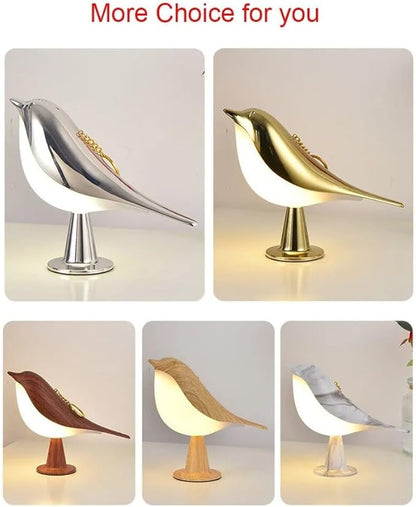 Bird Touch Control Table Lamp, Night Light, Bedside Lamps Nightstand Lamps, 3-Way Dimmable Light with Bird Shape, USB Rechargeable, Portable Desk Lamp LED for Baby, Kids, Bedroom, Home, Office(Marble)