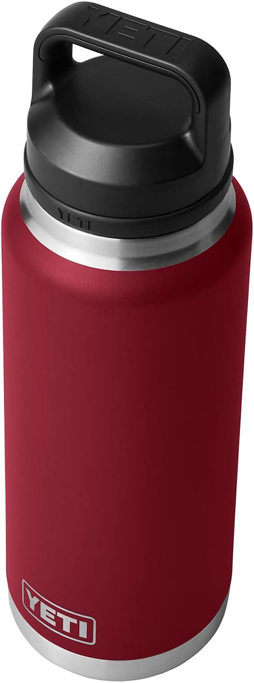 YETI Rambler 36 oz Bottle Retired Color, Vacuum Insulated, Stainless Steel with Chug Cap, Harvest Red