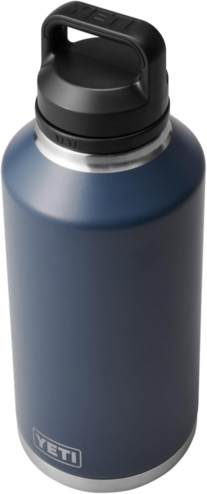 YETI Rambler 64 oz Bottle, Vacuum Insulated, Stainless Steel with Chug Cap, Navy