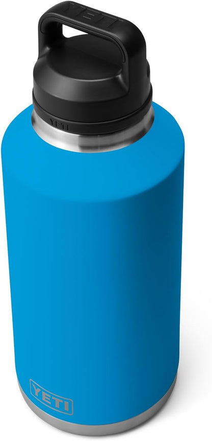 YETI Rambler 64 oz Bottle, Vacuum Insulated, Stainless Steel with Chug Cap, Big Wave Blue