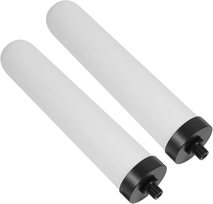 10'' Replacement Ceramic Candle Water Filters for Kitchen 4-Stage Countertop Filter,Washable 10 inch Candle Cartridge and Replacement House Dome Ceramic Filtration,2-Pack