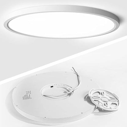 TALOYA 6 Pack 15.8 inch LED Flush Mount Ceiling Light, 36W Daylight Ceiling Light, White Flush Mount Light for Bedroom, Living Room, Kitchen, Non-dimmable