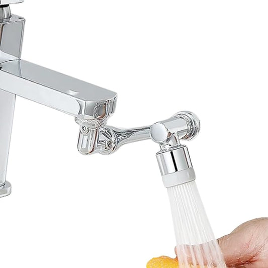 1080° Rotating Filter Faucet-Swivel Faucet Extender Kitchen Sink-Water-Aerator with 2 Water Outlet Mode Multifunctional Robotic Arm Splash Filter Extension-Washing Eye/Face/Hair (Style 1)