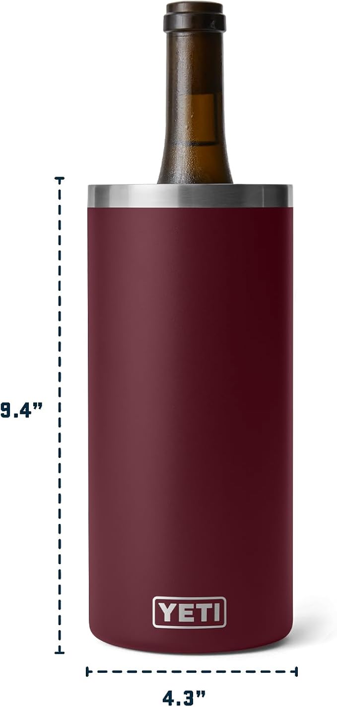 YETI Rambler Wine Chiller, Fits Most Wine Bottles, Wild Vine Red