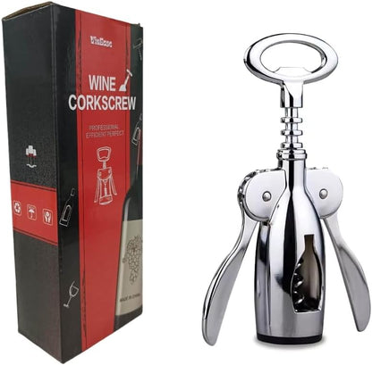 Wine Opener Stainless Steel Multifunctional Wing CorkScrew opener Wine bottle Soda Bottles For Bars restaurants And Home Heavy Duty Zinc Alloy