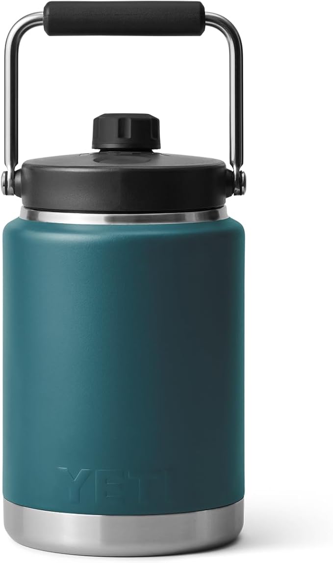 YETI Rambler Half Gallon Jug, Vacuum Insulated, Stainless Steel with MagCap, Agave Teal