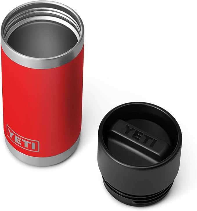 YETI Rambler 12 oz Bottle, Stainless Steel, Vacuum Insulated, with Hot Shot Cap