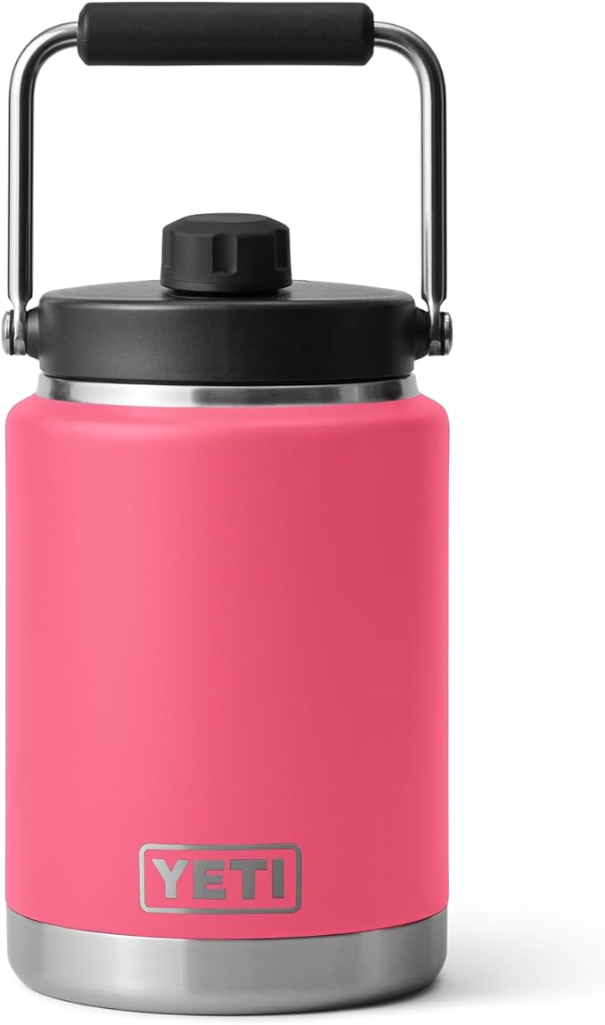 YETI Rambler Half Gallon Jug, Vacuum Insulated, Stainless Steel with MagCap, Tropical Pink