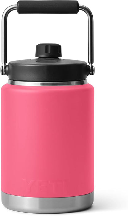 YETI Rambler Half Gallon Jug, Vacuum Insulated, Stainless Steel with MagCap, Tropical Pink