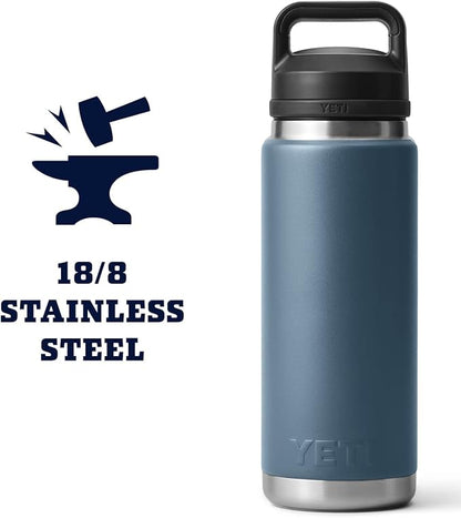 YETI Rambler 26 oz Bottle, Vacuum Insulated, Stainless Steel with Chug Cap