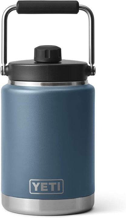 YETI Rambler Half Gallon Jug, Vacuum Insulated, Stainless Steel with MagCap, Nordic Blue