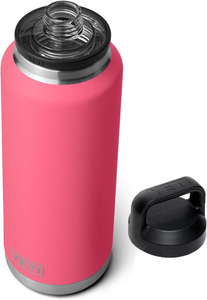 YETI Rambler 46 oz Bottle, Vacuum Insulated, Stainless Steel with Chug Cap, Tropical Pink