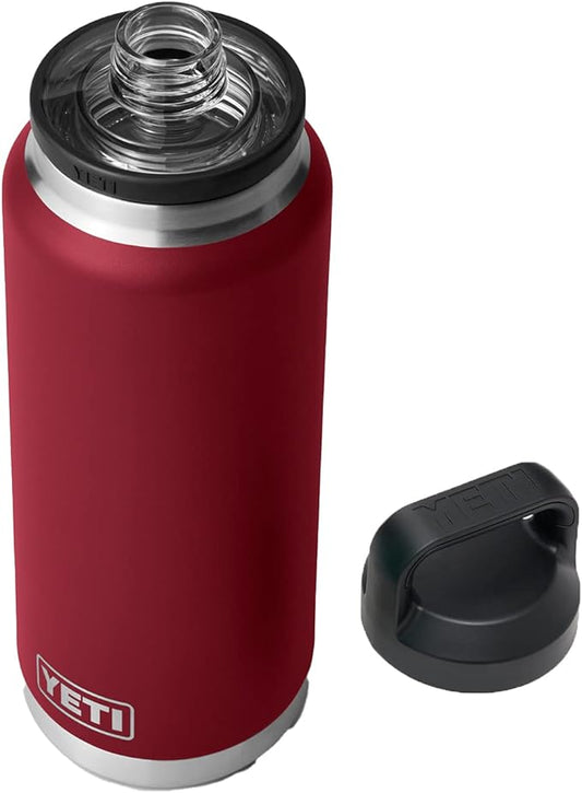 YETI Rambler 36 oz Bottle Retired Color, Vacuum Insulated, Stainless Steel with Chug Cap, Harvest Red