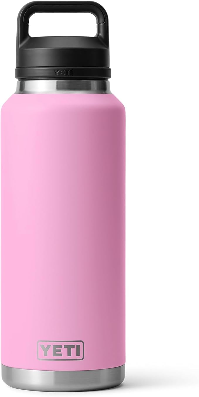 YETI Rambler 46 oz Bottle, Vacuum Insulated, Stainless Steel with Chug Cap, Power Pink