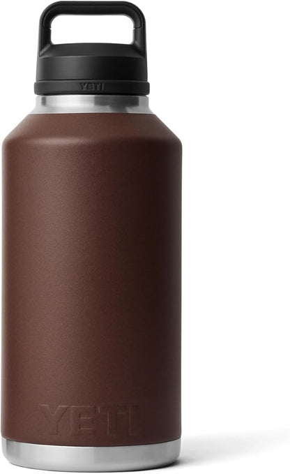 YETI Rambler 64 oz Bottle, Vacuum Insulated, Stainless Steel with Chug Cap, Wetlands Brown