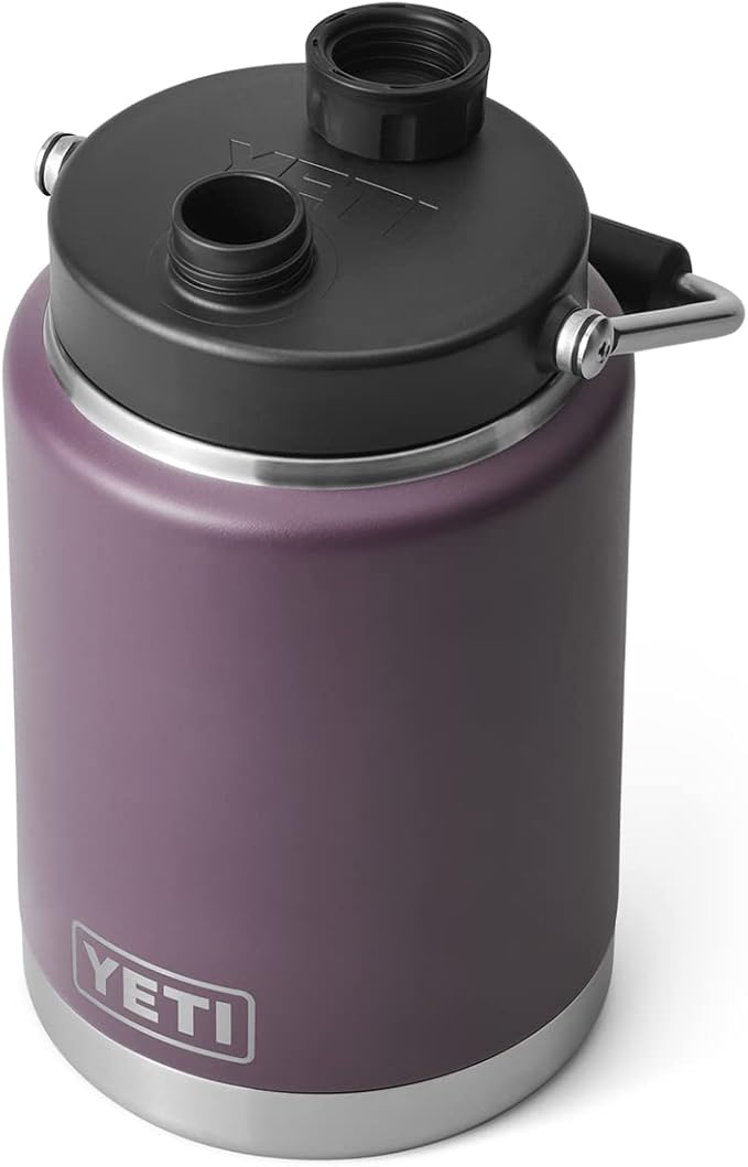 YETI Rambler Half Gallon Jug, Vacuum Insulated, Stainless Steel with MagCap, Nordic Purple