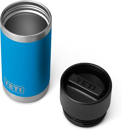 YETI Rambler 12 oz Bottle, Stainless Steel, Vacuum Insulated, with Hot Shot Cap