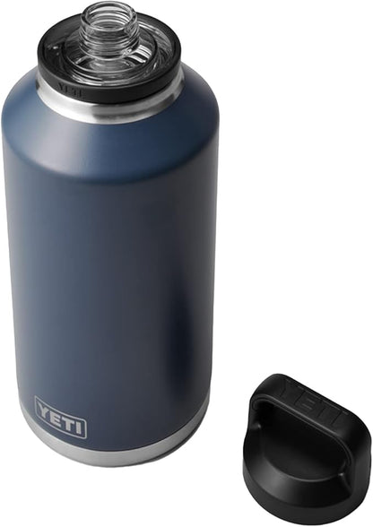 YETI Rambler 64 oz Bottle, Vacuum Insulated, Stainless Steel with Chug Cap, Navy