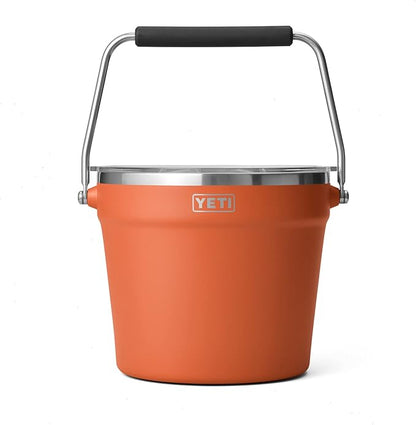 YETI Rambler Beverage Bucket, Double-Wall Vacuum Insulated Ice Bucket with Lid, High Desert Clay