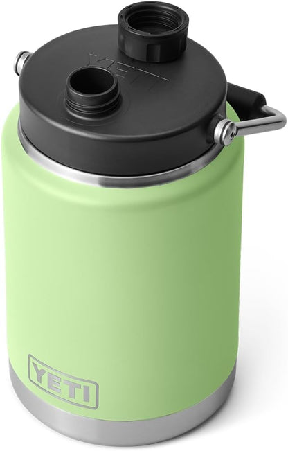 YETI Rambler Half Gallon Jug, Vacuum Insulated, Stainless Steel with MagCap, Key Lime