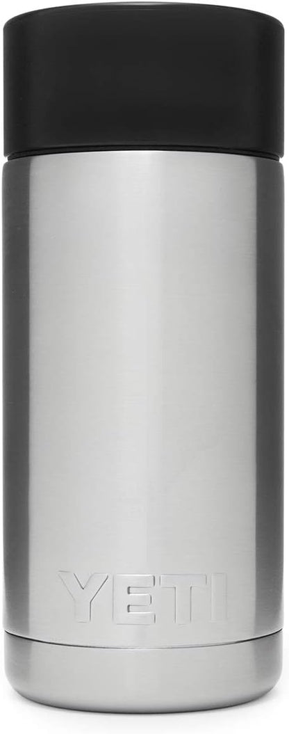 YETI Rambler 12 oz Bottle, Stainless Steel, Vacuum Insulated, with Hot Shot Cap