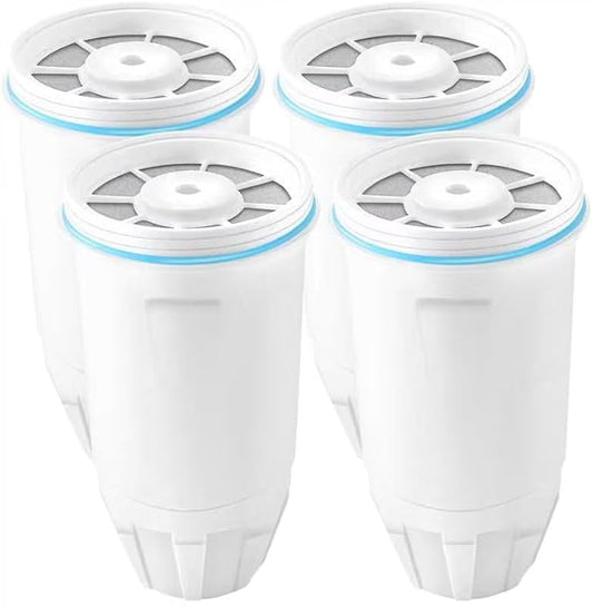 Zero Replacement Water Filter Resin Filtration System 0 TDS 0 Leak,Compatible with Zero Water Pitcher and Dispenser, Reduce Lead/Chromium/PFOA/PFOS (Pack of 4 by TOMOON)