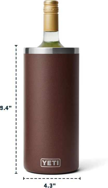 YETI Rambler Wine Chiller, Fits Most Wine Bottles, Wetlands Brown