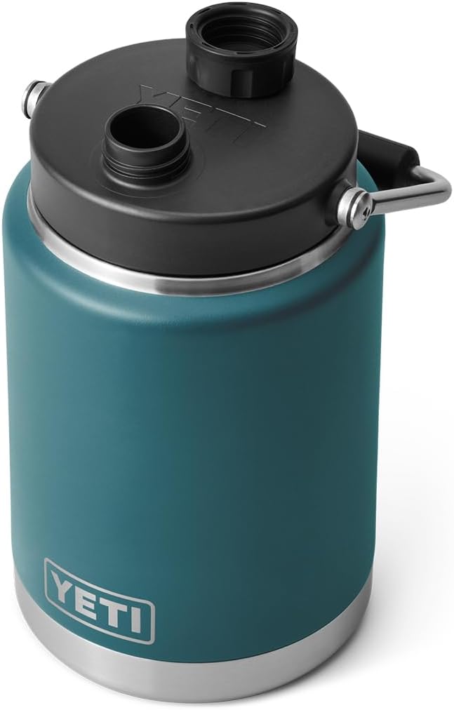 YETI Rambler Half Gallon Jug, Vacuum Insulated, Stainless Steel with MagCap, Agave Teal