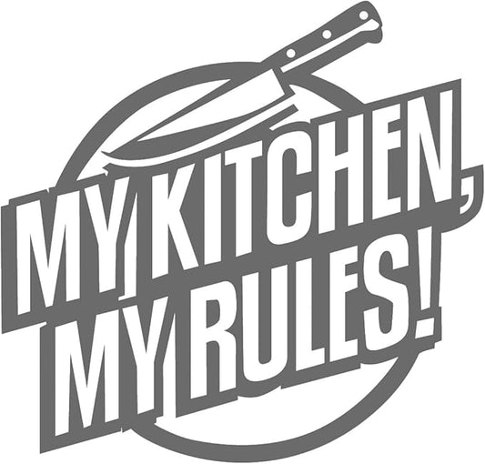 My Kitchen My Rule Decal Sticker Home Decoration Living Room Dining Room Art Applique Home Decor Black 18 x 15 in