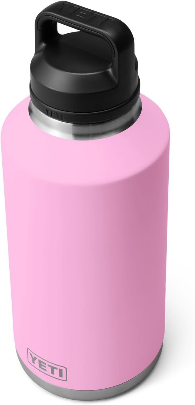 YETI Rambler 64 oz Bottle, Vacuum Insulated, Stainless Steel with Chug Cap, Power Pink