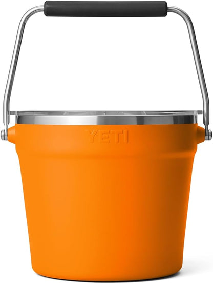 YETI Rambler Beverage Bucket, Double-Wall Vacuum Insulated Ice Bucket with Lid, King Crab