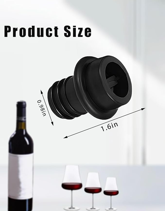 15PCS Wine Bottle Saver Vacuum Stoppers,Rubber Wine Bottle Stopper,wine saver vacuum stoppers,Reusable Bottle Caps Sealing Plug with Airtight Seal to Keep Wine Fresh for Wine,Beer Bottles