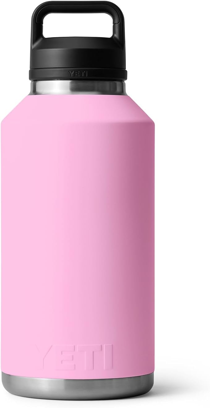 YETI Rambler 64 oz Bottle, Vacuum Insulated, Stainless Steel with Chug Cap, Power Pink