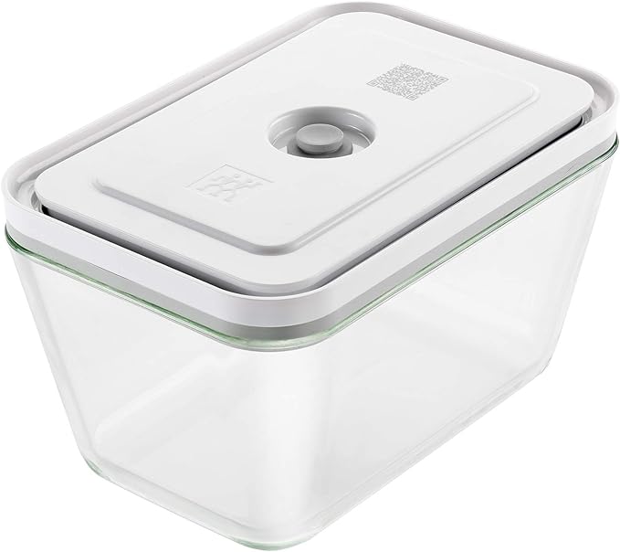 Zwilling 36803-300 Fresh & Save Vacuum Glass Container, Large Size, Vacuum, Hermetically Sealing, Heat Resistant Glass, Storage Container, Fresh & Save