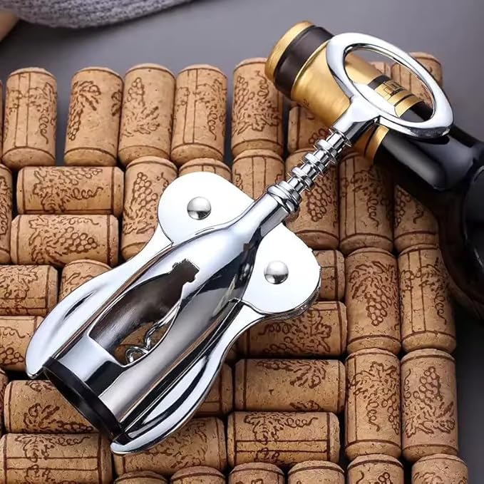 Wine Opener Stainless Steel Multifunctional Wing CorkScrew opener Wine bottle Soda Bottles For Bars restaurants And Home Heavy Duty Zinc Alloy