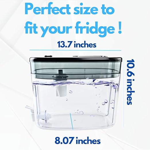 120 Gallon Long Life 40 Cups Water Filter Pitcher 1 Membrane Filter, IAPMO Certified, 5X Times Lifetime, Reduces 99% Lead, Cadmium, Mercury, PFAS, PFOS, Compatible Brita Long Last Pitcher