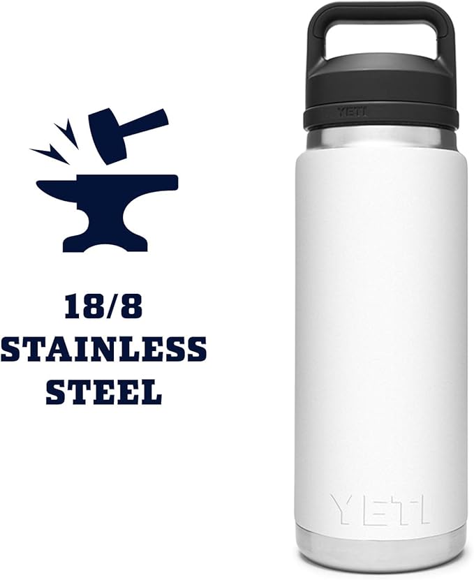 YETI Rambler 26 oz Bottle, Vacuum Insulated, Stainless Steel with Chug Cap