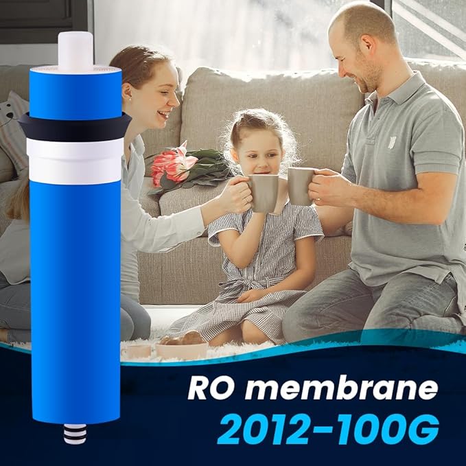 – Membrane for Reverse Osmosis Membrane GPD – Fits Under Sink RO Water Filtration System – Removes Bad Taste and Odor – Membrane Water Filter Replacement (100 GDP, Pack of 2)