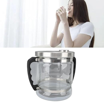 6L Water Distiller Glass Jar for Home Dental Beauty Water Distiller, Replacement Glass Collection Bottle Distiller Water Container, Water Purifier Filter for Home Countertop