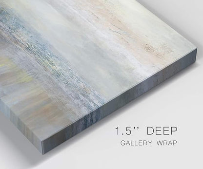 Renditions Gallery Canvas Wall Art Home Paintings & Prints Serene Overcast Pond Modern Abstract Glam Watercolor Wall Hanging Artwork Decor for Bedroom Office Kitchen - 8"x12" LT33