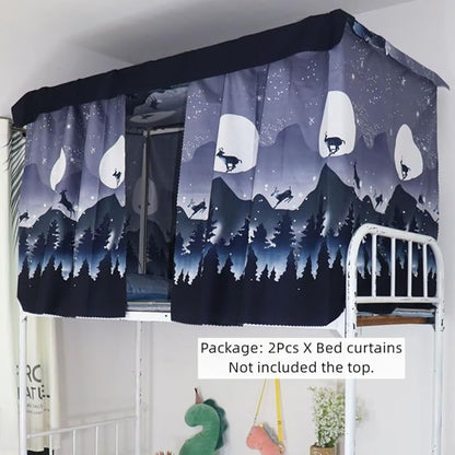 Students Dorm Bunk Bed Curtain Home Privacy Bed Shading Curtain Net Bed Cloth Dustproof Blackout Bed Canopy Bedding Curtain Students Dormitory Tent Lightproof Cloth Bedding Canopy Spread Curtain